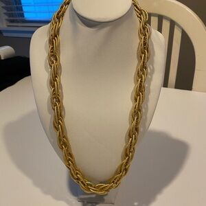 EXQUISITE VINTAGE GOLD CHAIN LINK NECKLACE